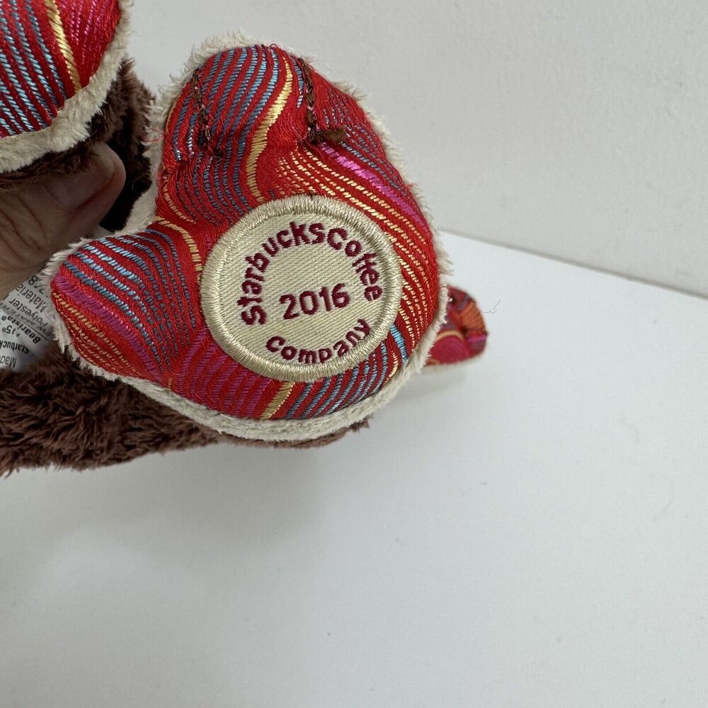 Starbucks Bearista Bear Collection Plush 2016 Chinese Year of the Monkey - Picture 4 of 5